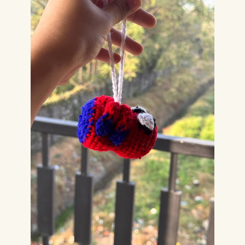 Handmade Crochet combo of 3 bow/spiderman keychain — photo 3